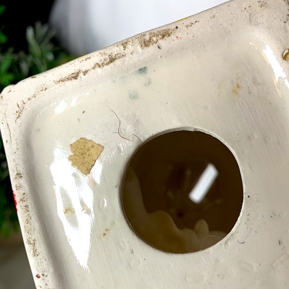 Vintage hand painted glazed ceramic Circus Elephant bank - Picture 8 of 9